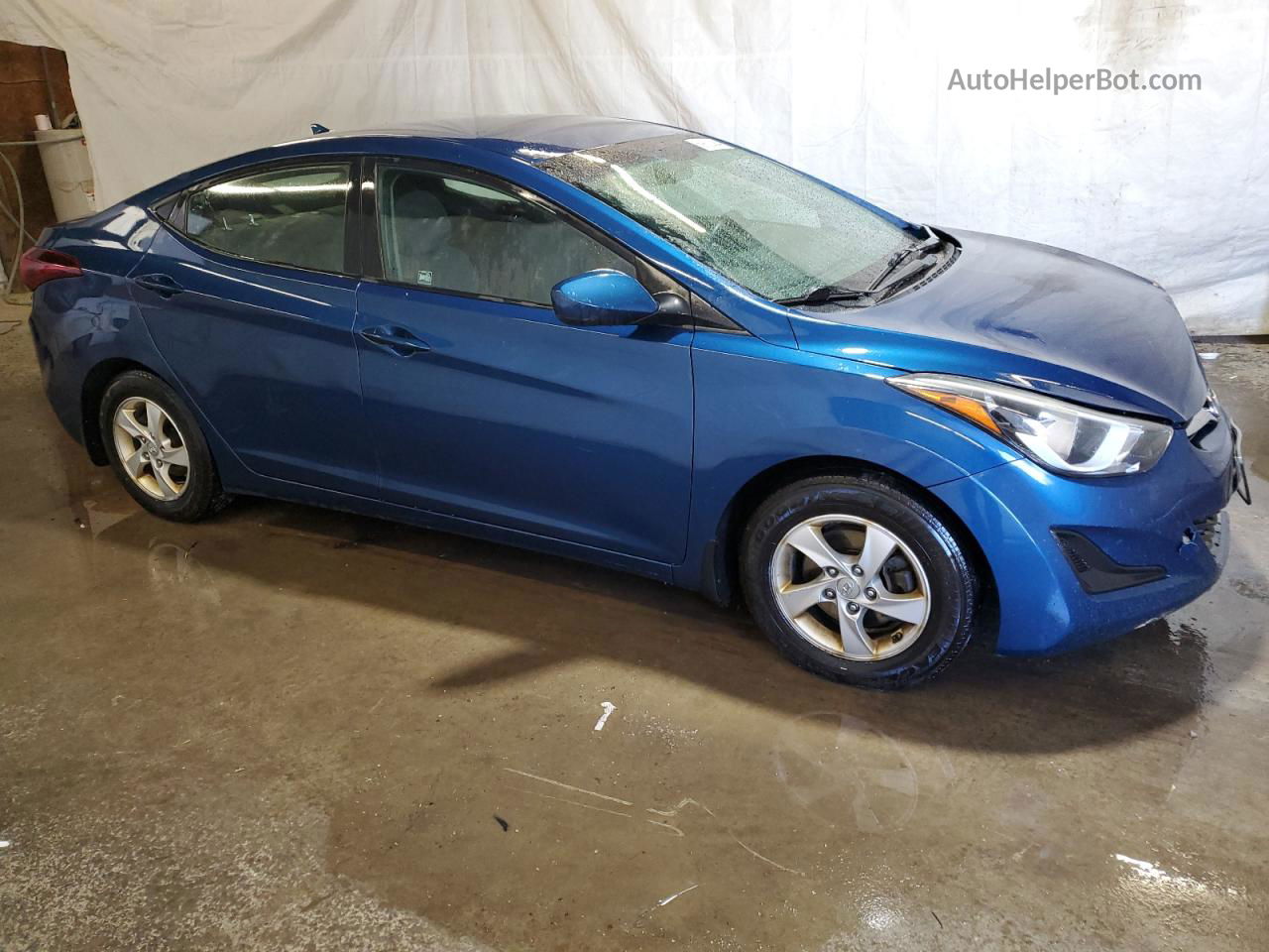 2014 Hyundai Elantra Se Blue vin: KMHDH4AE0EU181933