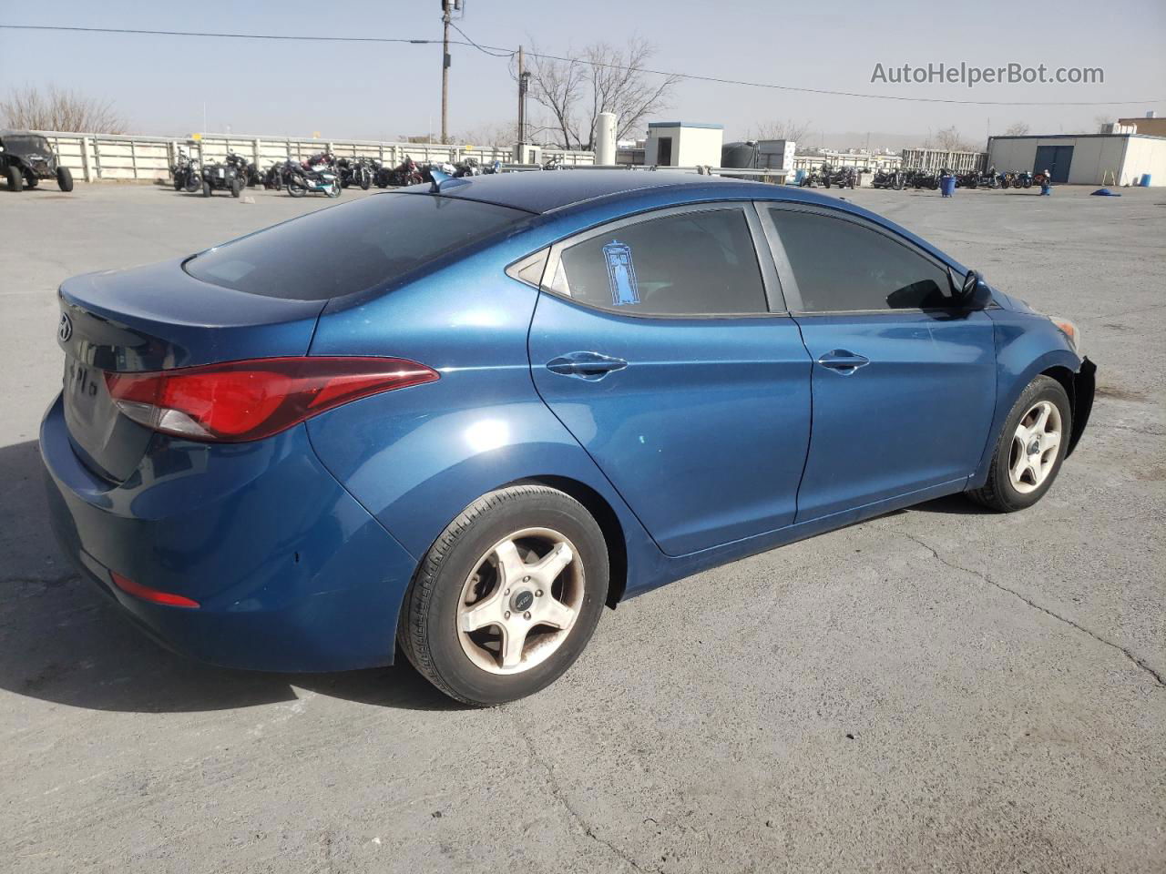 2014 Hyundai Elantra Se Blue vin: KMHDH4AE0EU201033