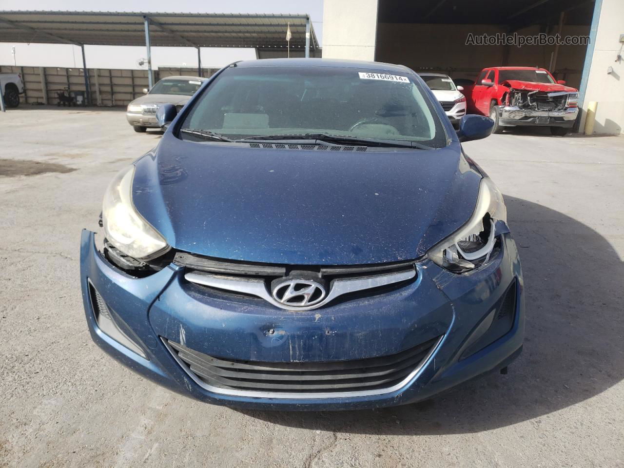 2014 Hyundai Elantra Se Синий vin: KMHDH4AE0EU201033