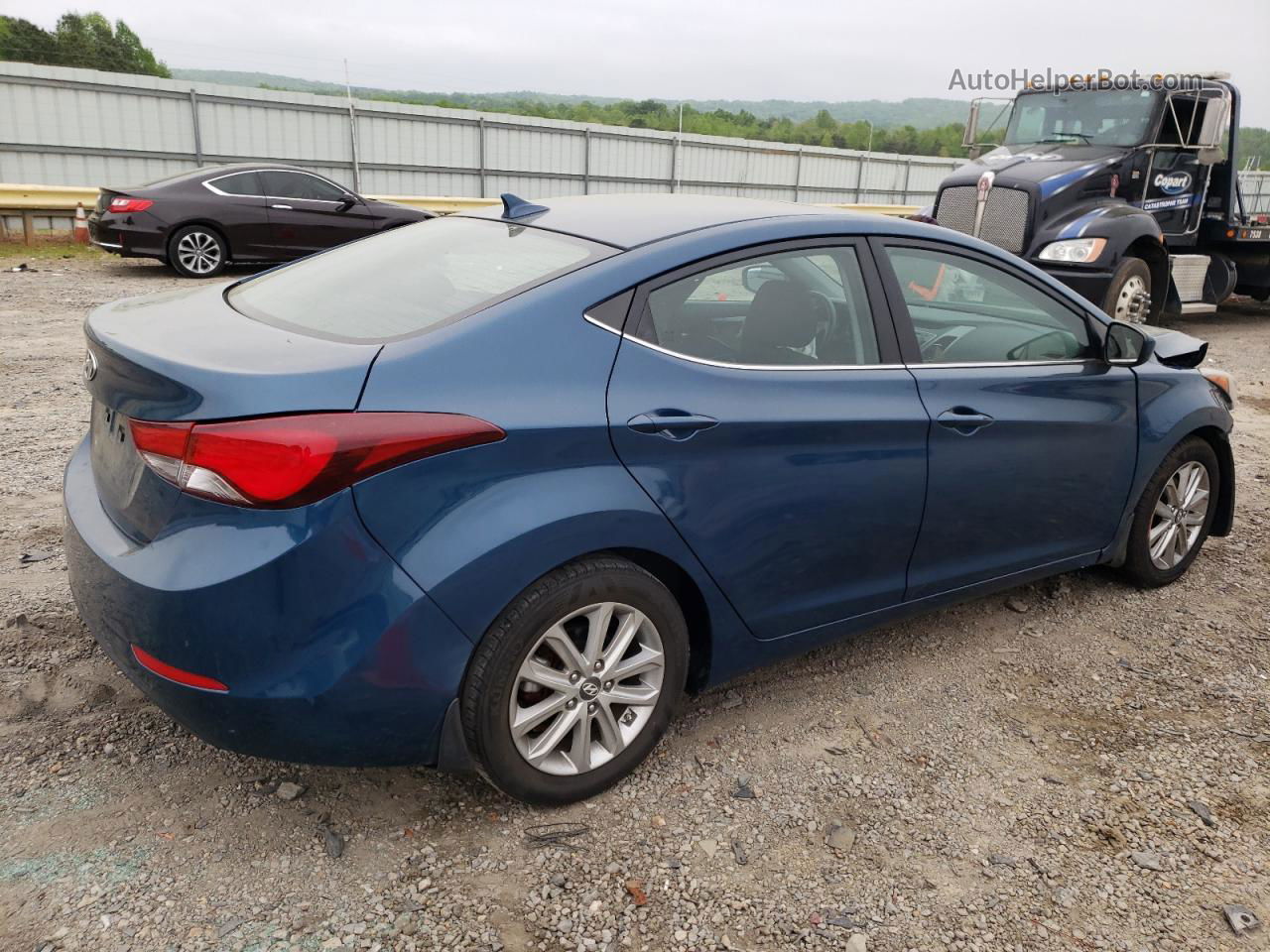 2015 Hyundai Elantra Se Blue vin: KMHDH4AE0FU322730