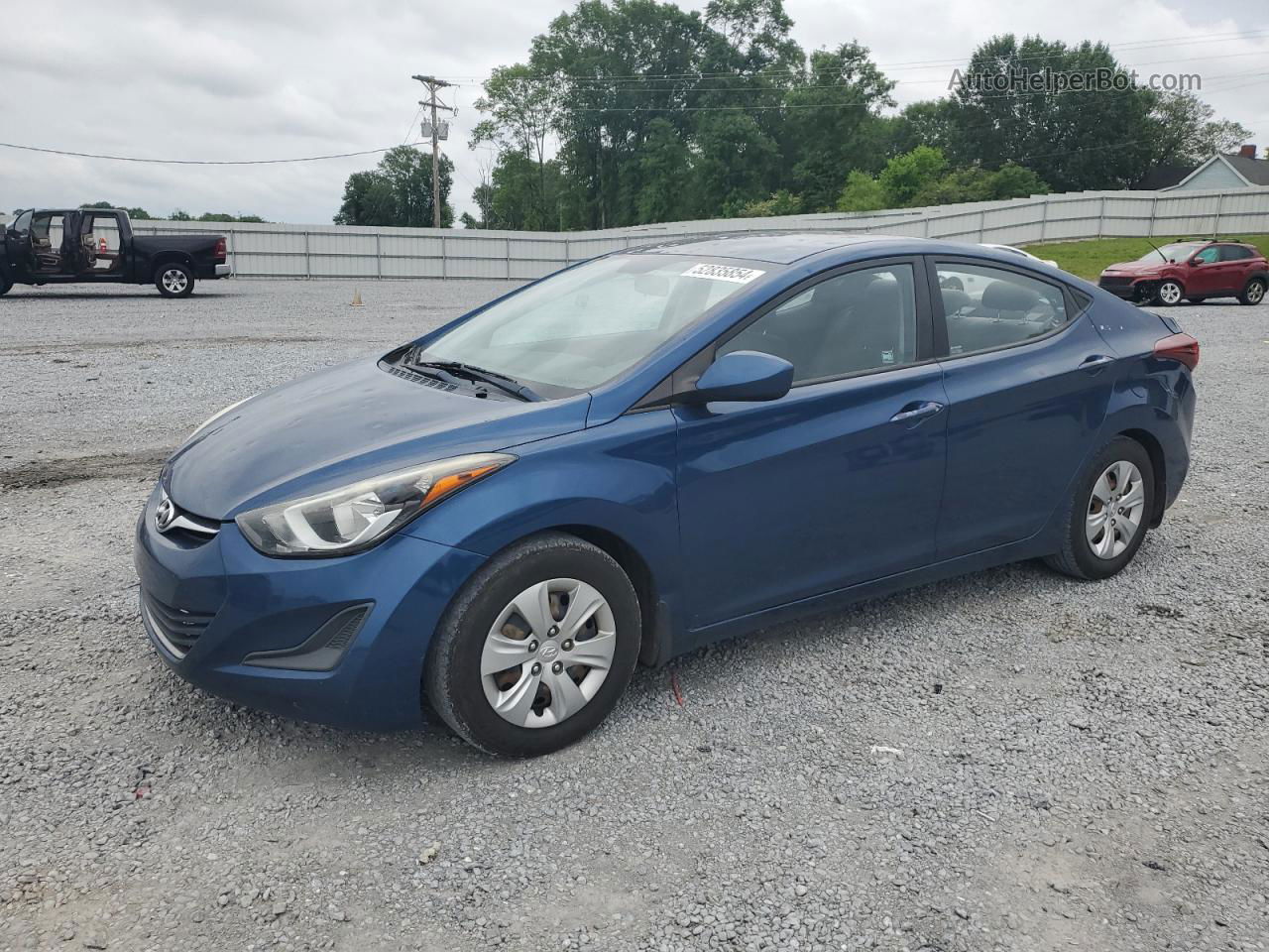 2016 Hyundai Elantra Se Blue vin: KMHDH4AE0GU517471