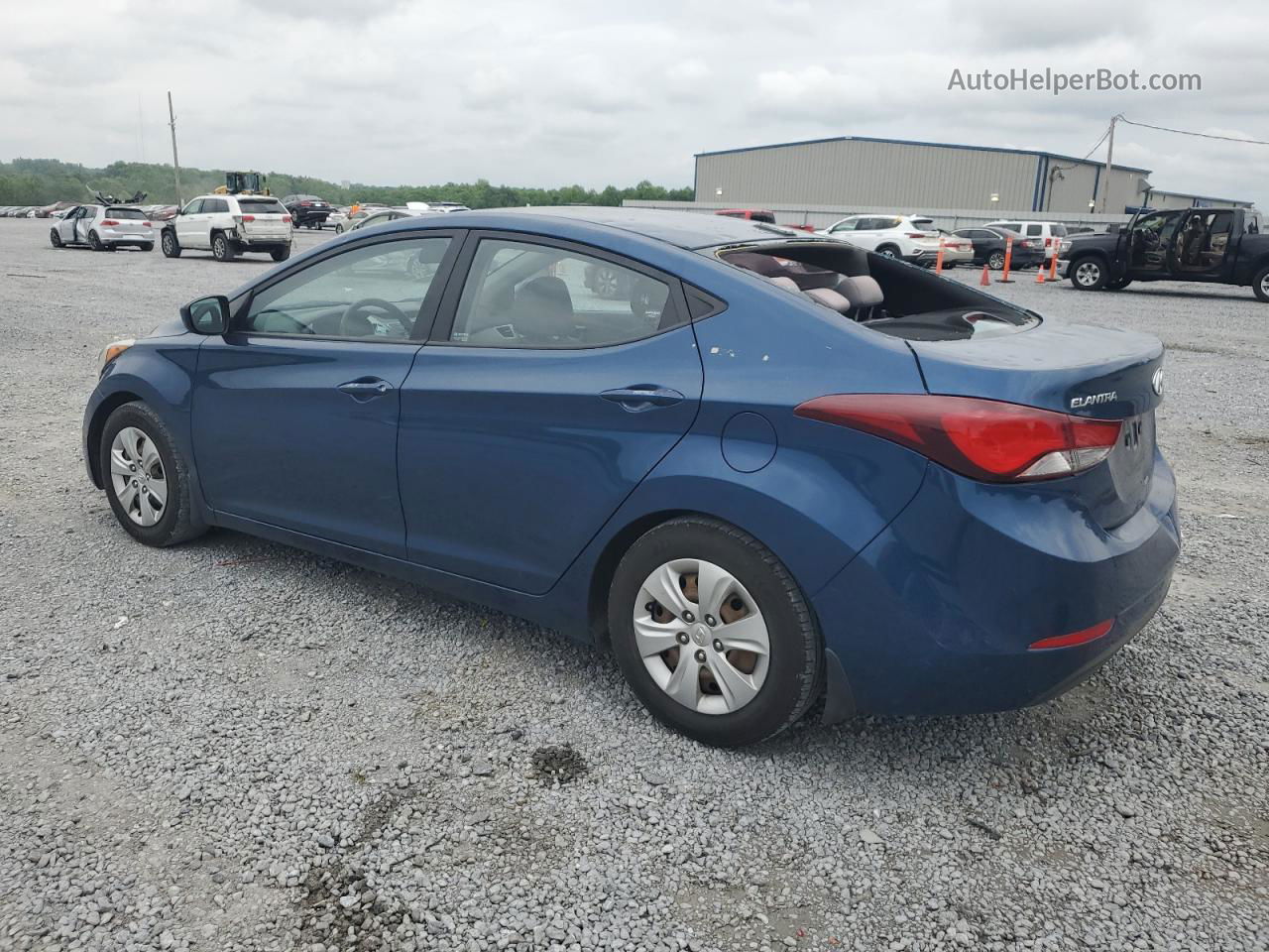 2016 Hyundai Elantra Se Синий vin: KMHDH4AE0GU517471