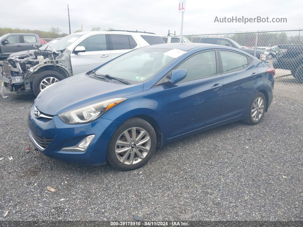 2016 Hyundai Elantra Se Blue vin: KMHDH4AE0GU528261