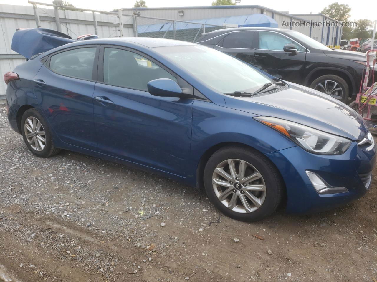 2016 Hyundai Elantra Se Синий vin: KMHDH4AE0GU532407