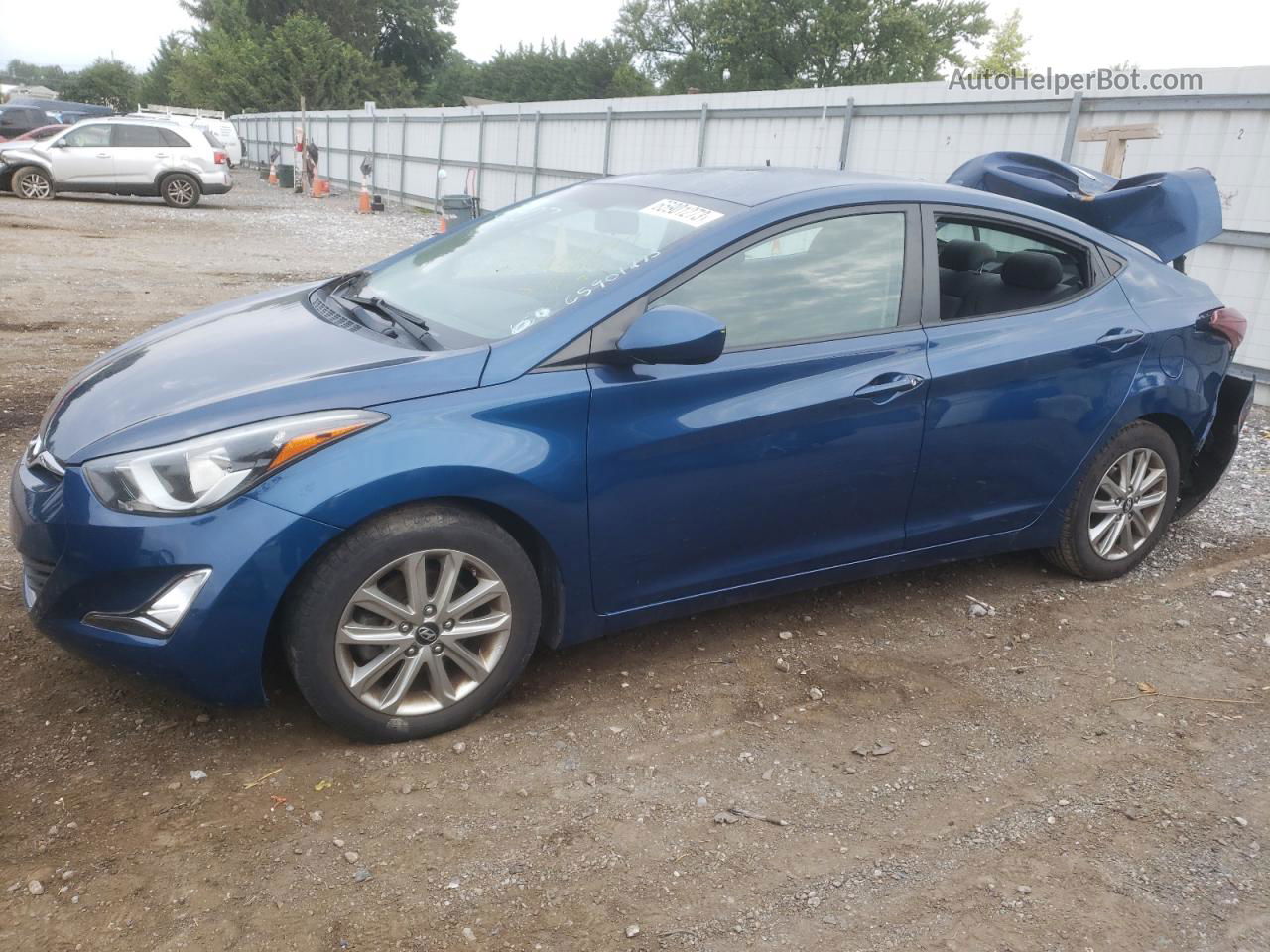 2016 Hyundai Elantra Se Синий vin: KMHDH4AE0GU532407