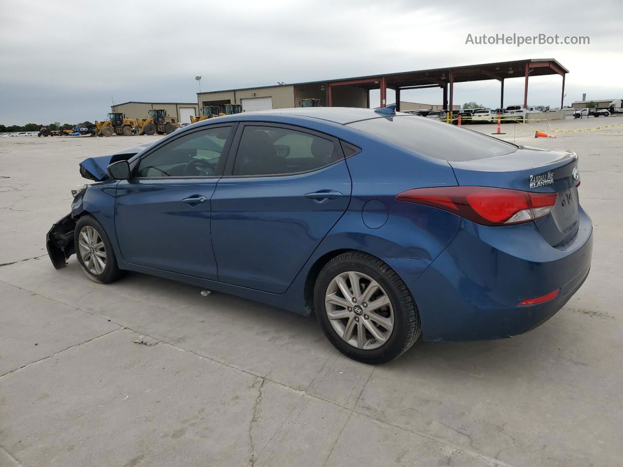 2016 Hyundai Elantra Se Синий vin: KMHDH4AE0GU606649