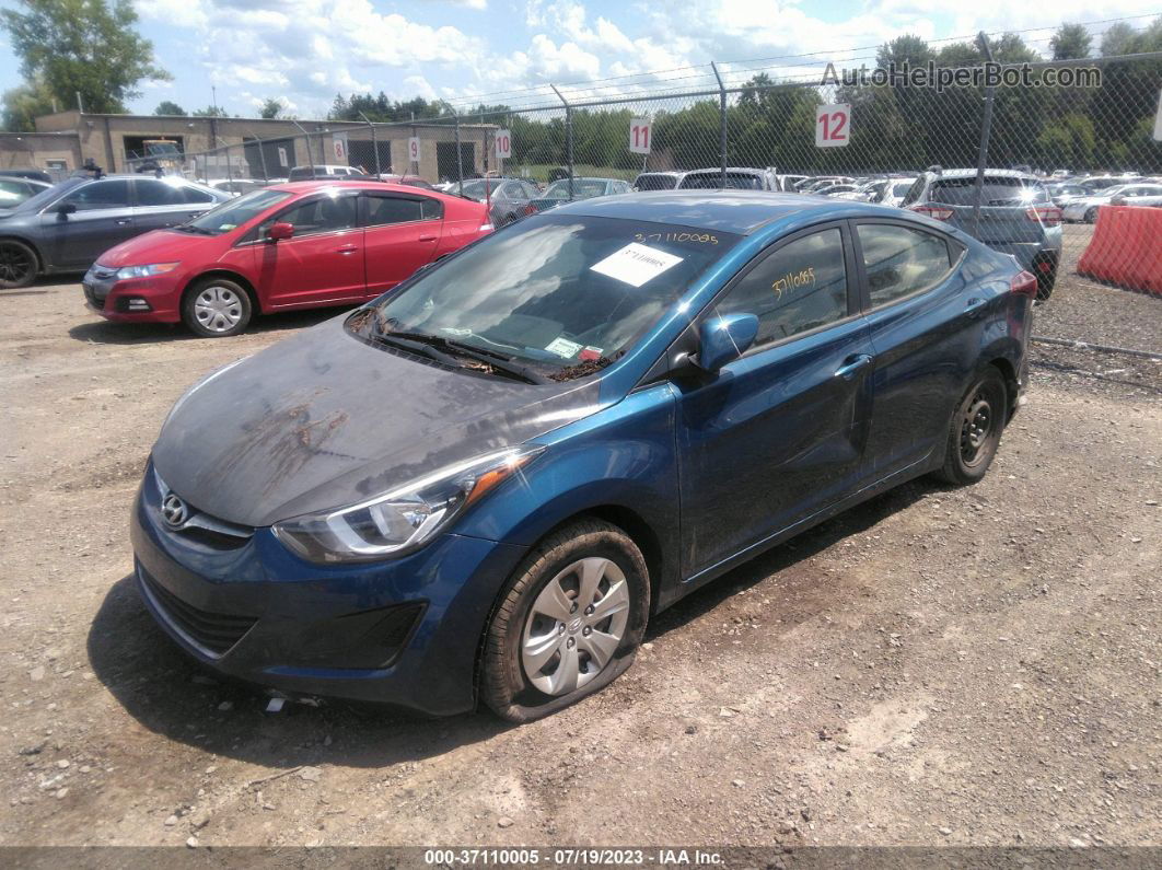 2016 Hyundai Elantra Se Blue vin: KMHDH4AE0GU652370