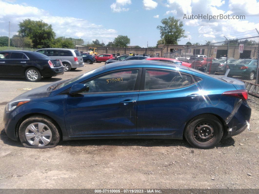 2016 Hyundai Elantra Se Blue vin: KMHDH4AE0GU652370