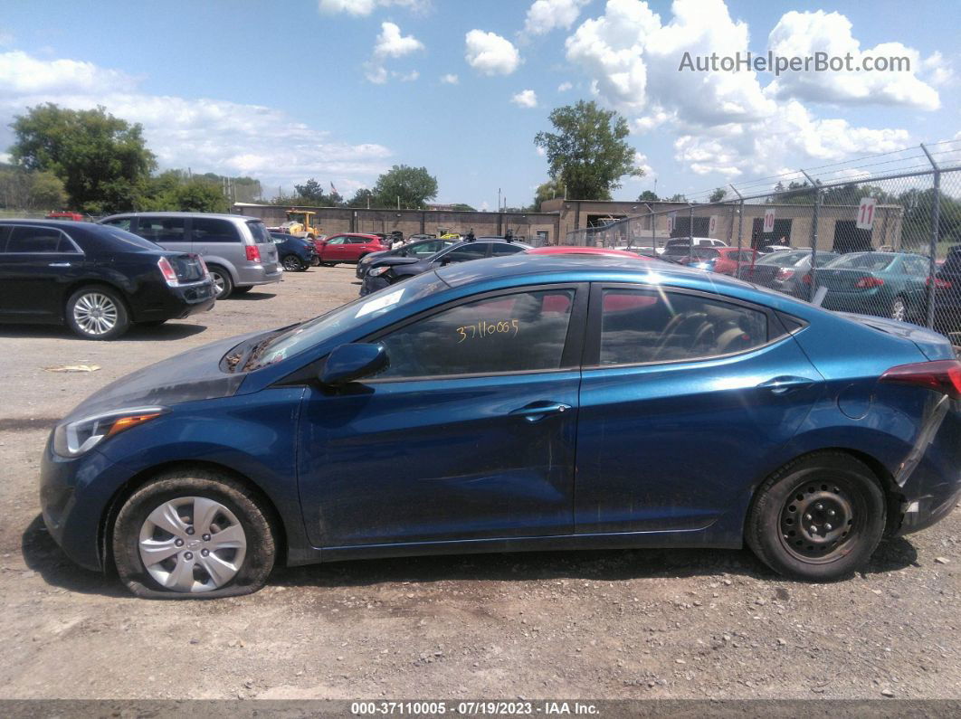 2016 Hyundai Elantra Se Blue vin: KMHDH4AE0GU652370