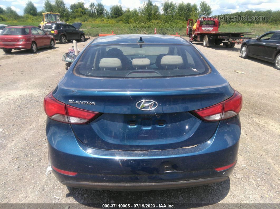 2016 Hyundai Elantra Se Blue vin: KMHDH4AE0GU652370