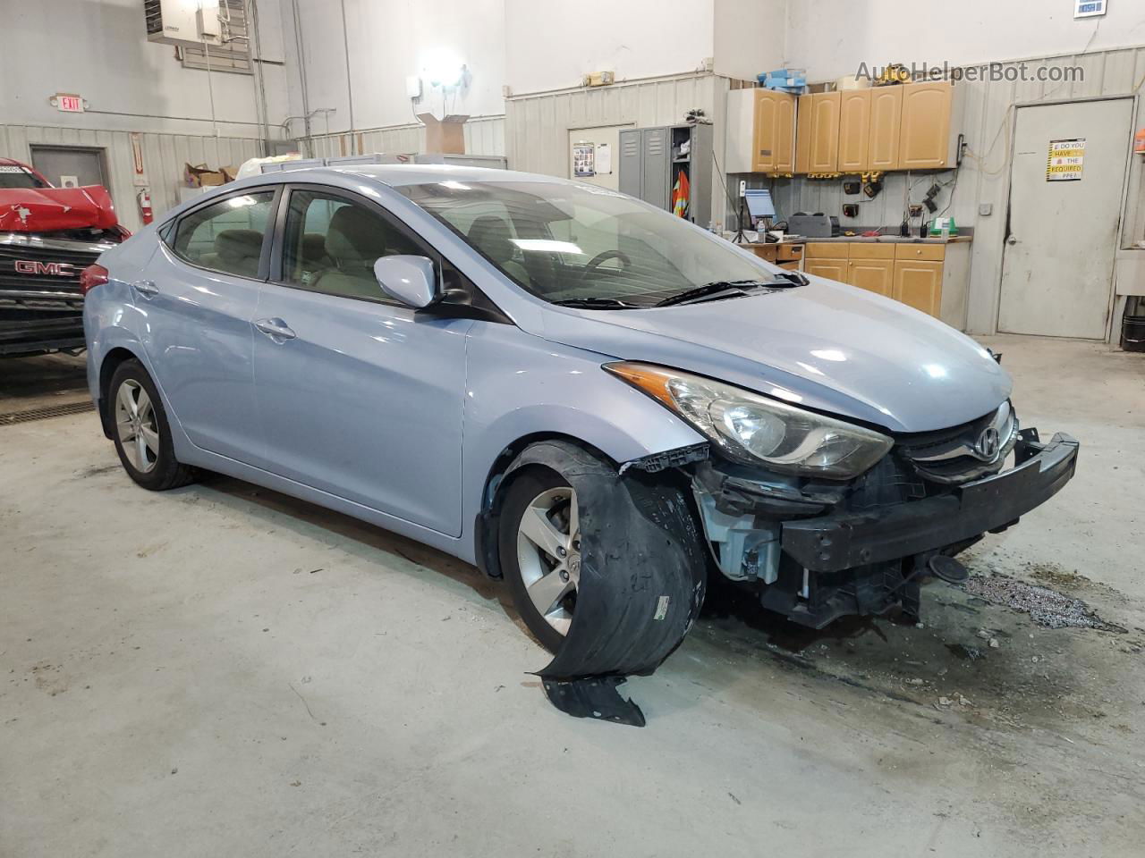 2011 Hyundai Elantra Gls Blue vin: KMHDH4AE1BU100840