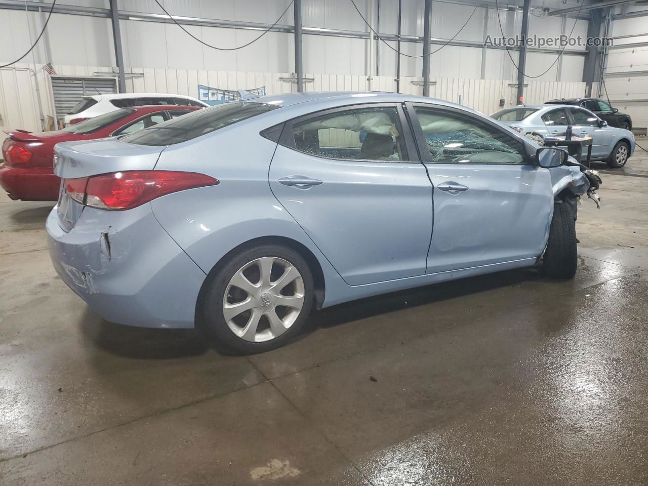 2011 Hyundai Elantra Gls Blue vin: KMHDH4AE1BU124412