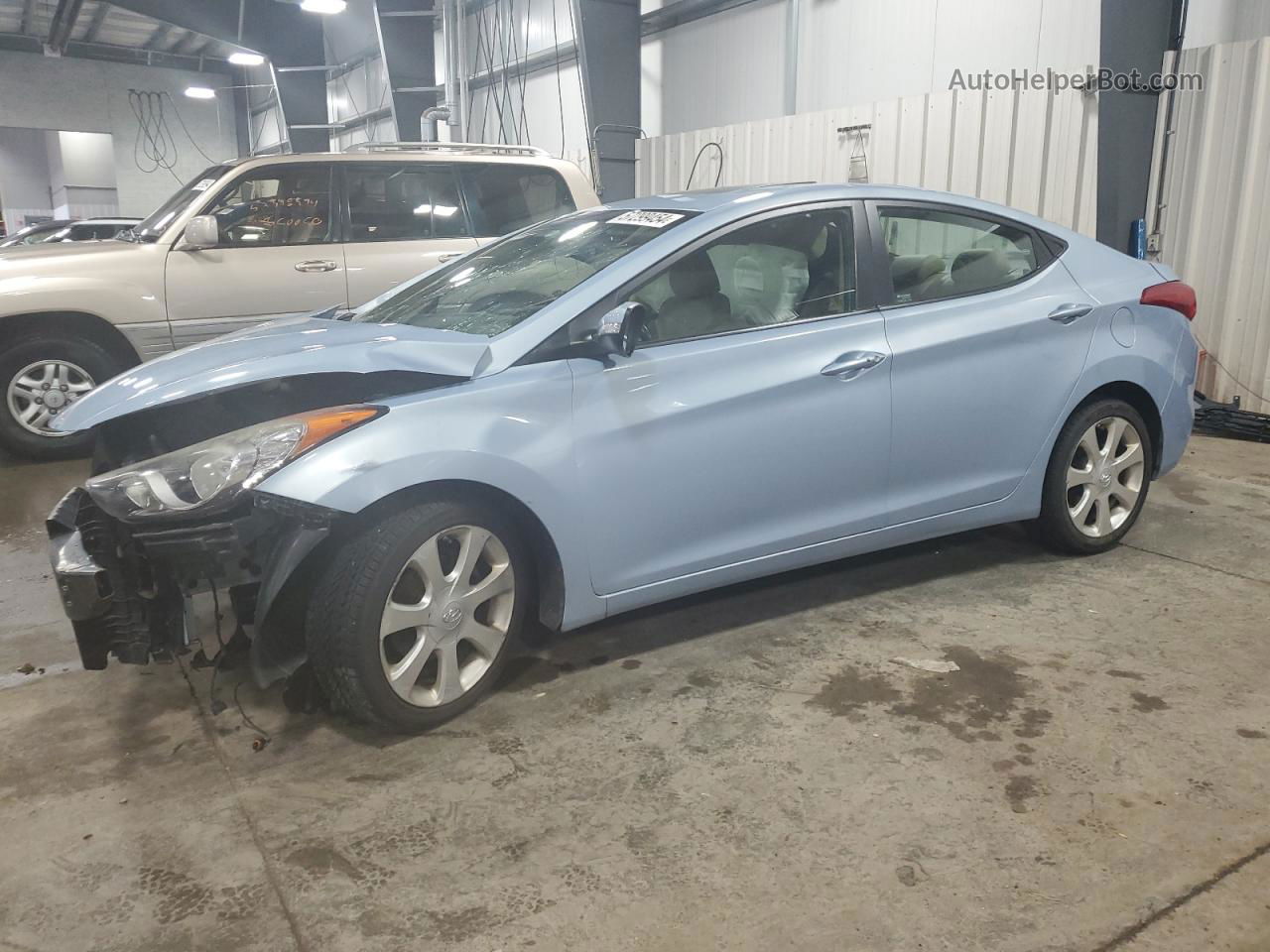 2011 Hyundai Elantra Gls Blue vin: KMHDH4AE1BU124412