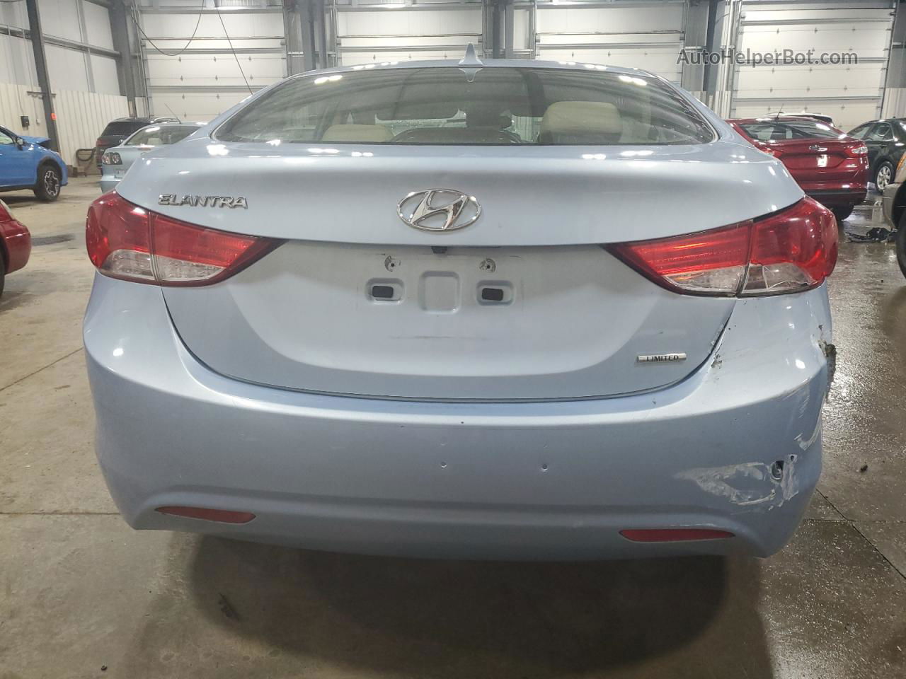 2011 Hyundai Elantra Gls Blue vin: KMHDH4AE1BU124412