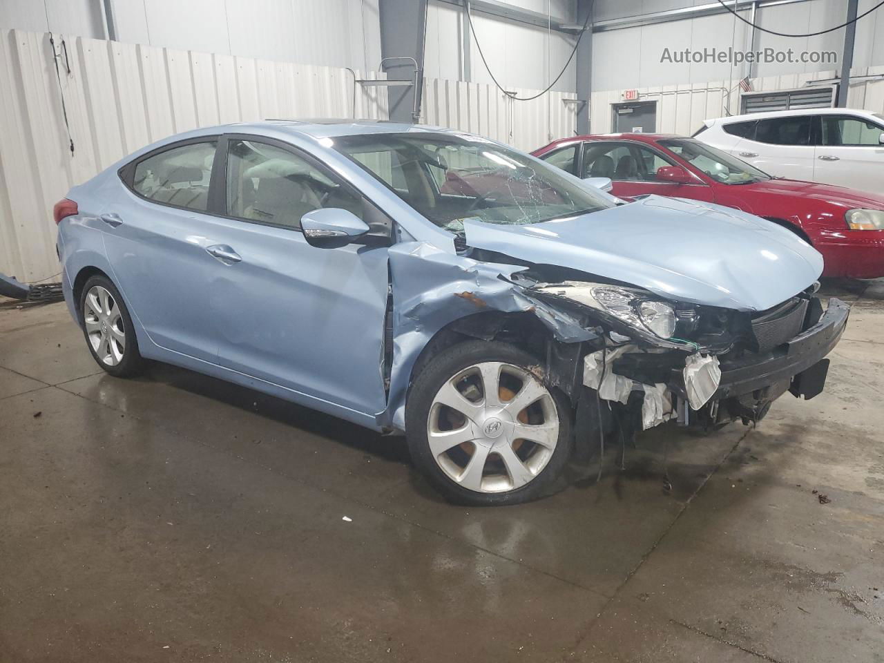 2011 Hyundai Elantra Gls Blue vin: KMHDH4AE1BU124412