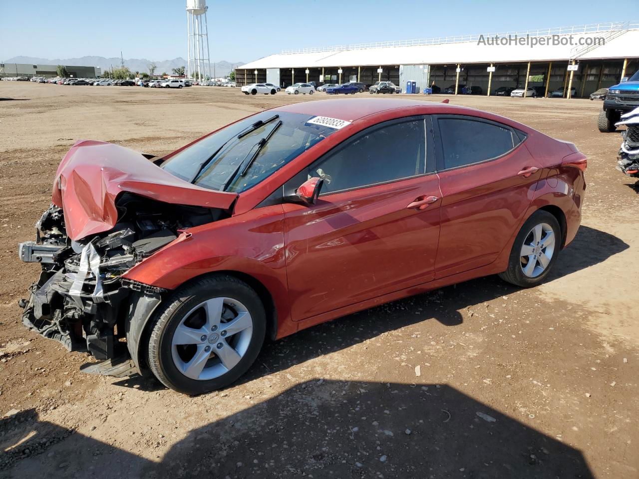 2011 Hyundai Elantra Gls Red vin: KMHDH4AE1BU150959