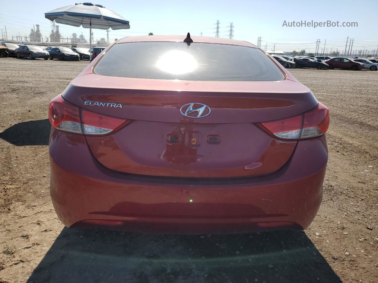 2011 Hyundai Elantra Gls Red vin: KMHDH4AE1BU150959