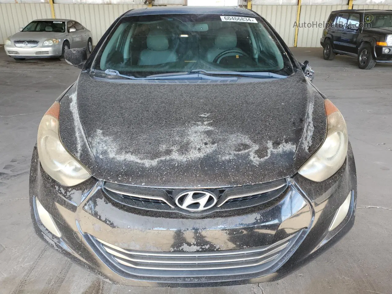 2012 Hyundai Elantra Gls Black vin: KMHDH4AE1CU208117