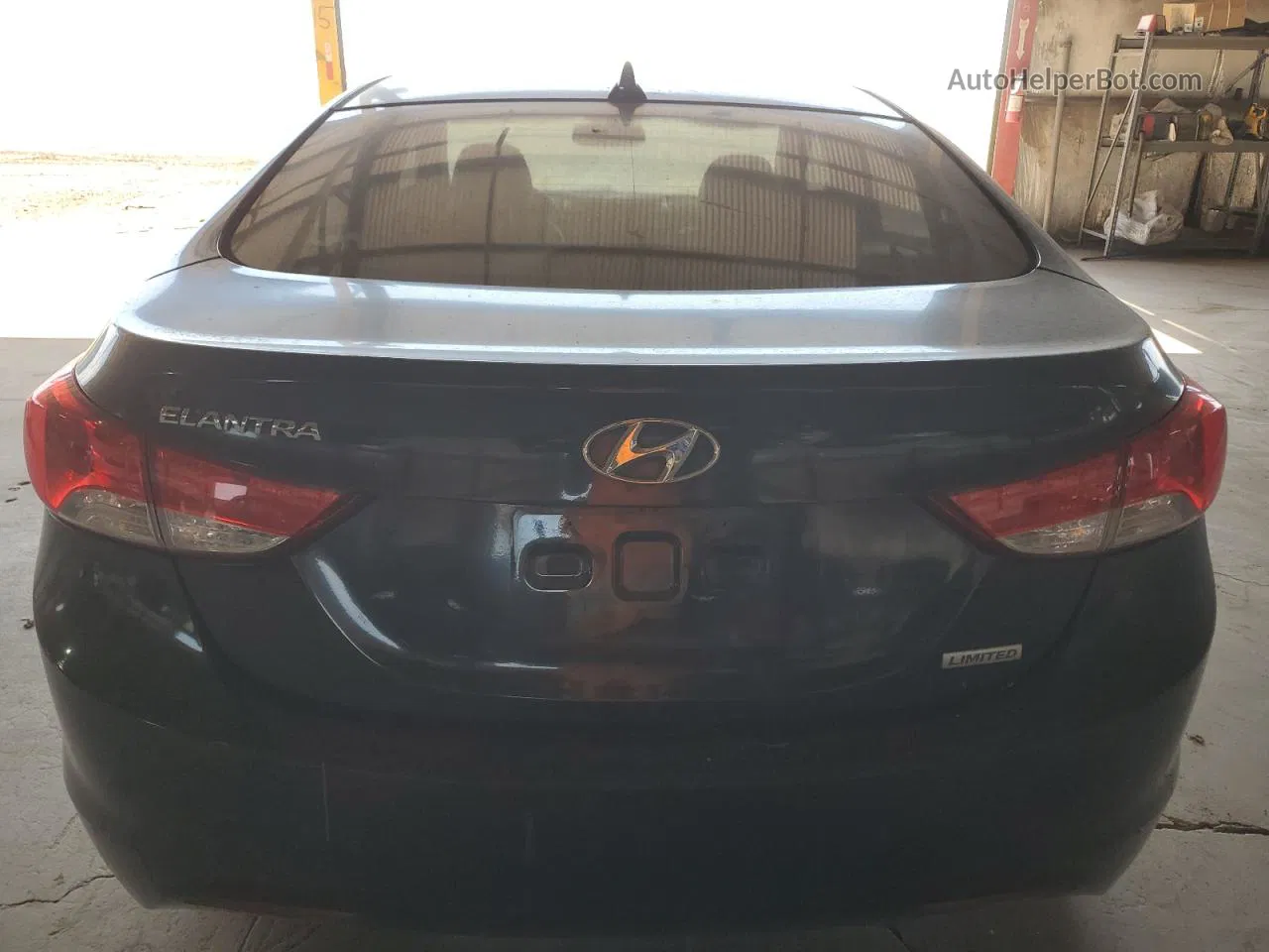 2012 Hyundai Elantra Gls Black vin: KMHDH4AE1CU208117