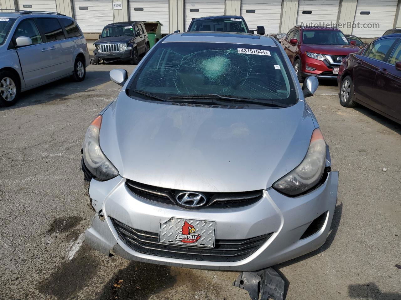 2012 Hyundai Elantra Gls Silver vin: KMHDH4AE1CU277664