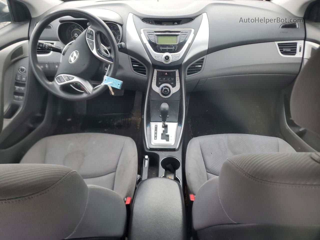 2012 Hyundai Elantra Gls Черный vin: KMHDH4AE1CU382396