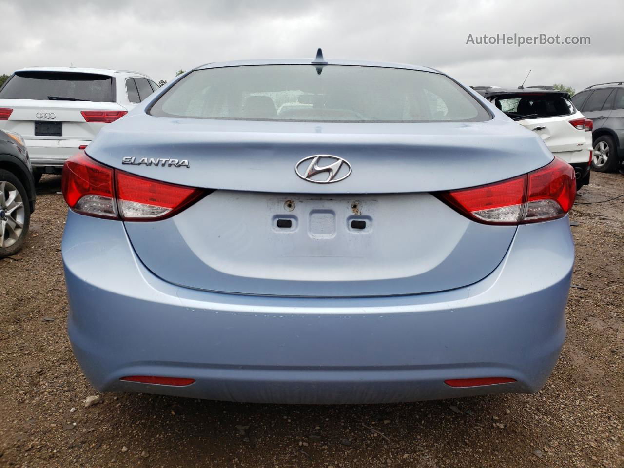 2012 Hyundai Elantra Gls Blue vin: KMHDH4AE1CU432746