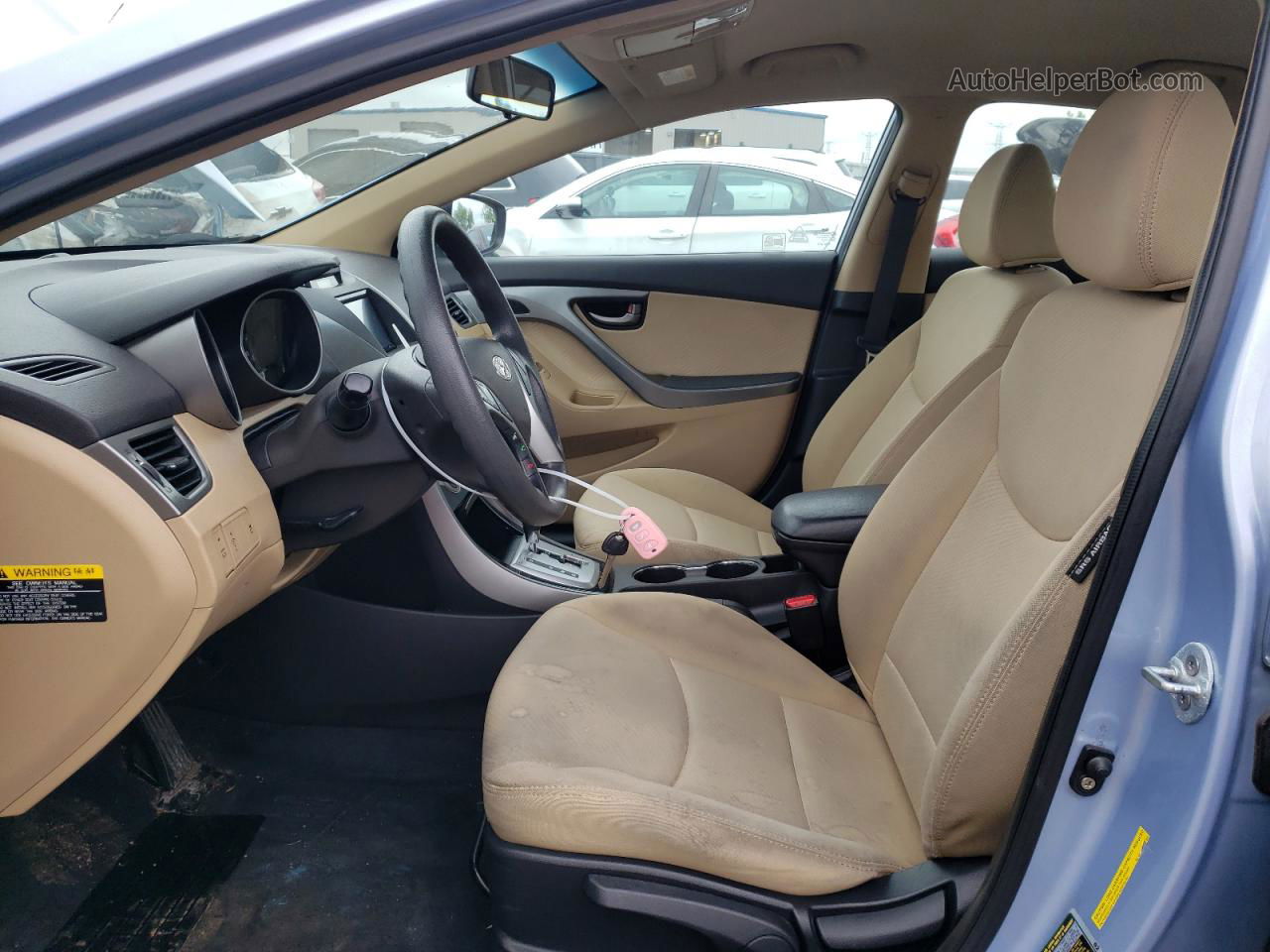 2012 Hyundai Elantra Gls Синий vin: KMHDH4AE1CU432746