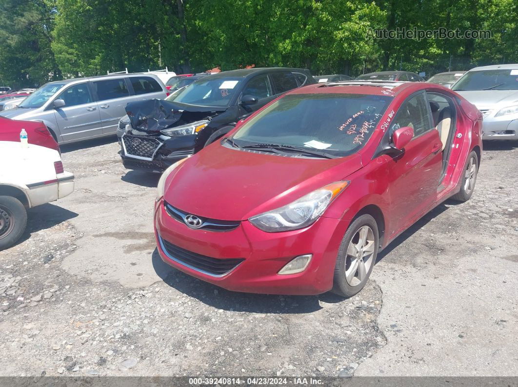 2012 Hyundai Elantra Gls (ulsan Plant) Red vin: KMHDH4AE1CU462331