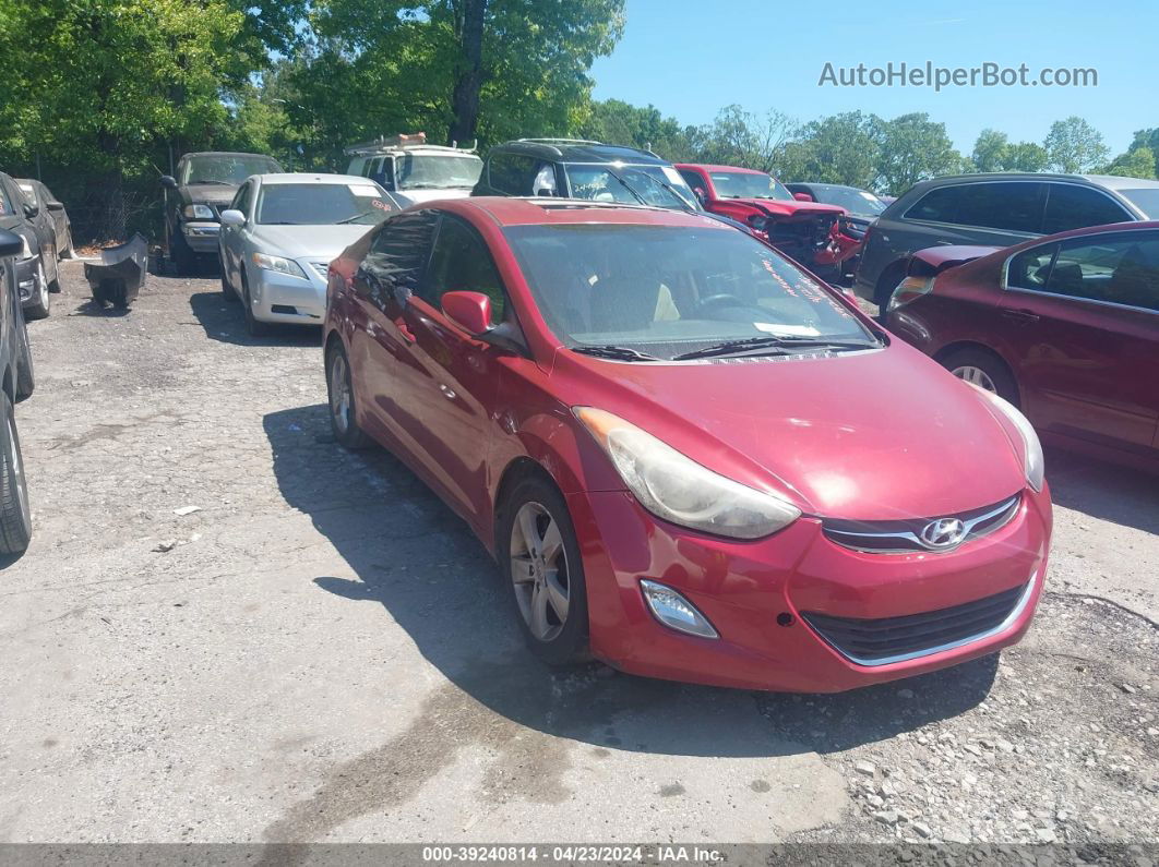 2012 Hyundai Elantra Gls (ulsan Plant) Red vin: KMHDH4AE1CU462331