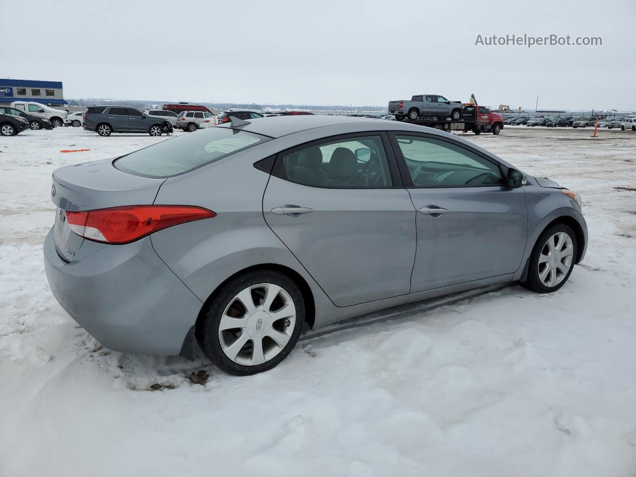 2013 Hyundai Elantra Gls Silver vin: KMHDH4AE1DU518771