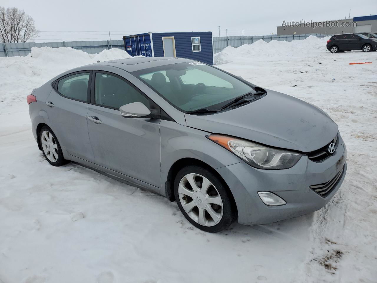 2013 Hyundai Elantra Gls Silver vin: KMHDH4AE1DU518771