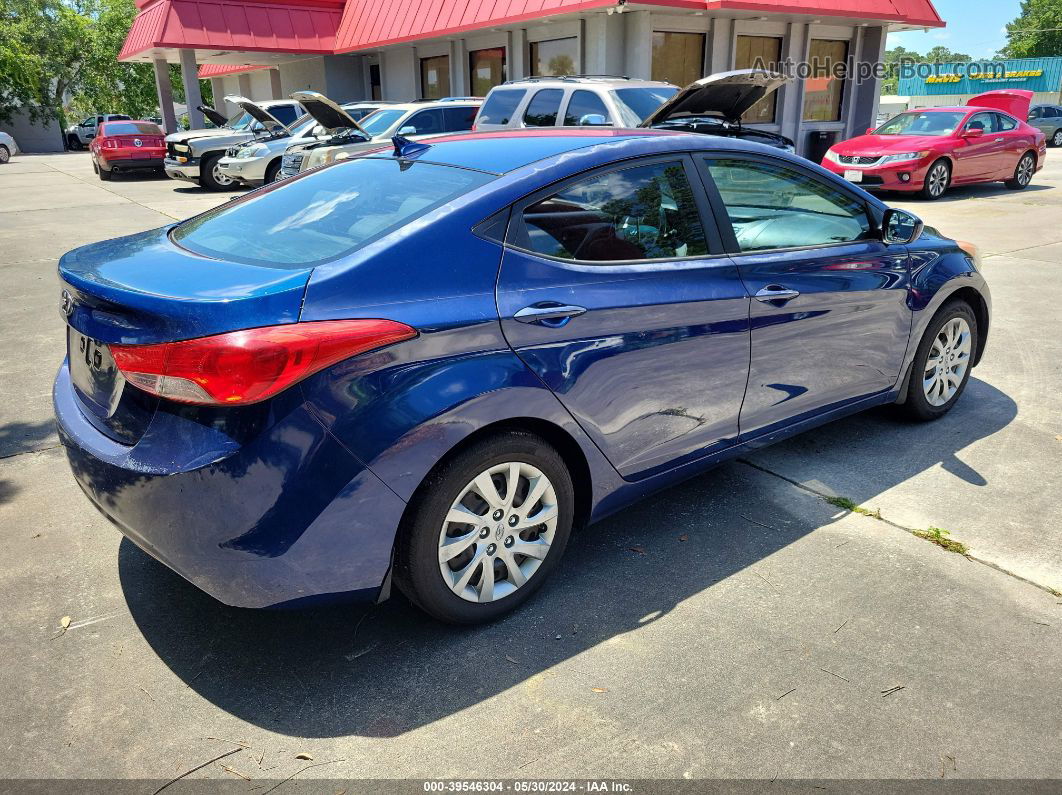 2013 Hyundai Elantra Gls Blue vin: KMHDH4AE1DU594538