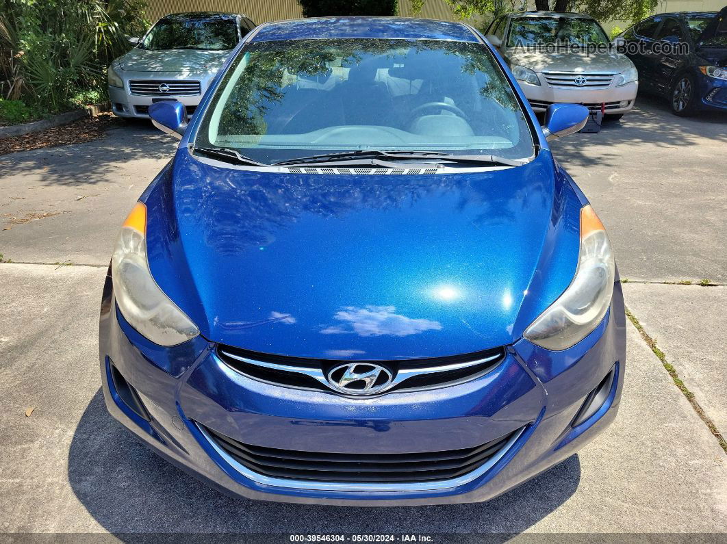 2013 Hyundai Elantra Gls Blue vin: KMHDH4AE1DU594538