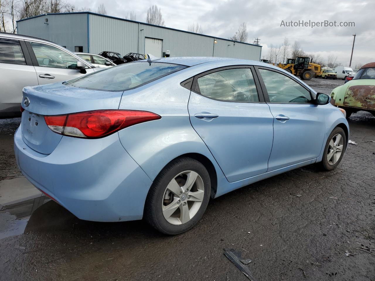 2013 Hyundai Elantra Gls Blue vin: KMHDH4AE1DU711874