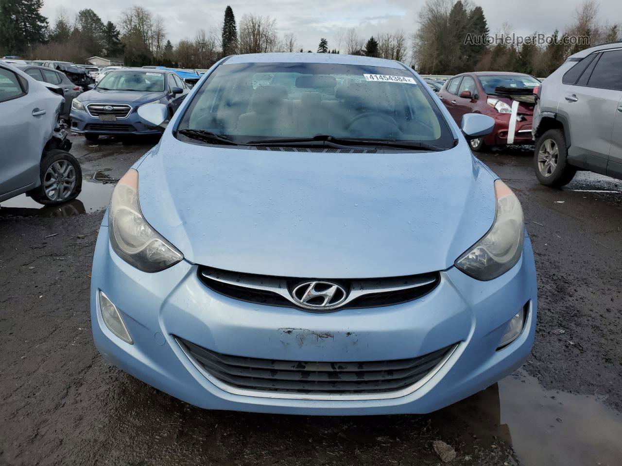 2013 Hyundai Elantra Gls Blue vin: KMHDH4AE1DU711874