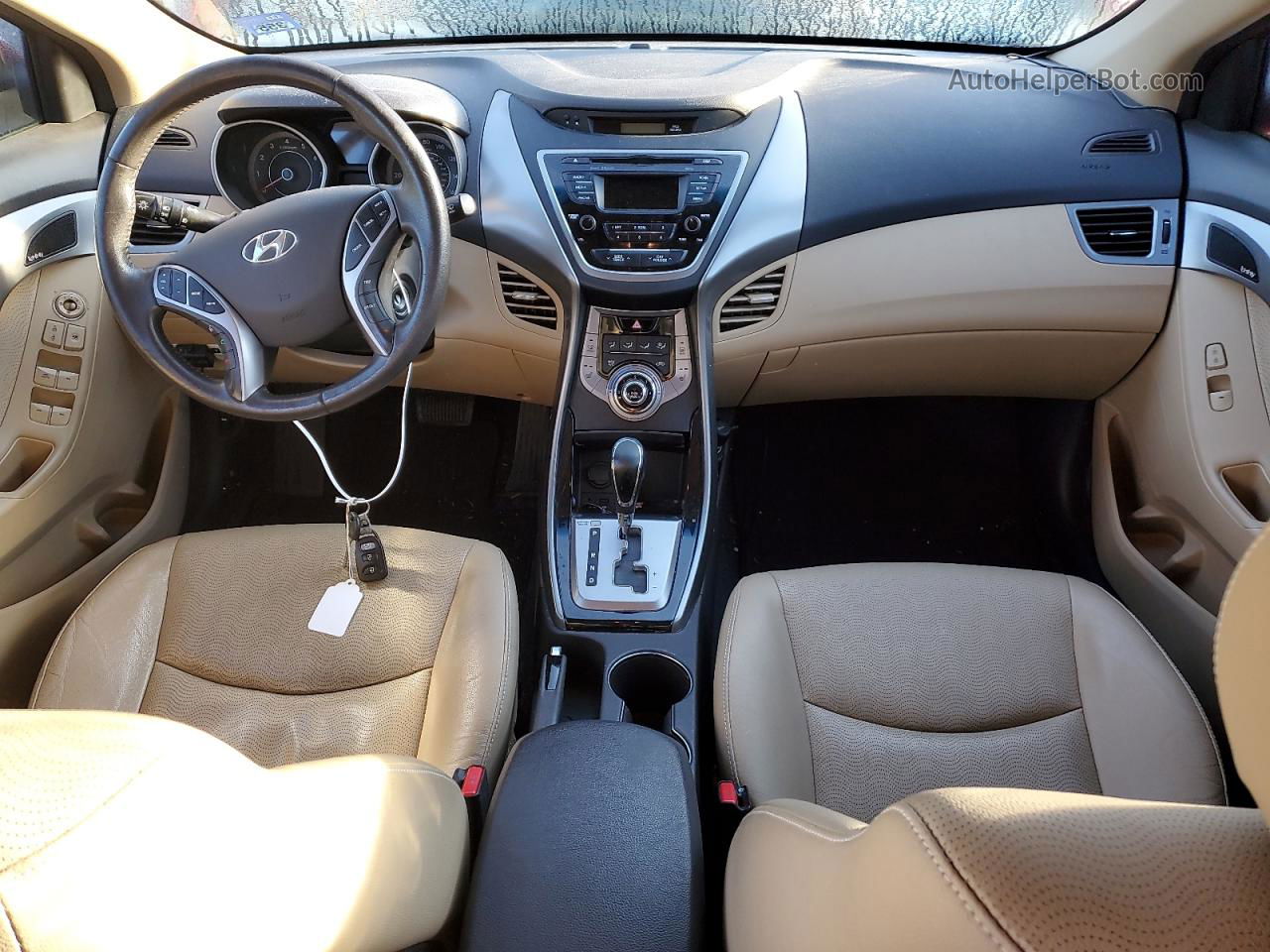 2013 Hyundai Elantra Gls Красный vin: KMHDH4AE1DU737701