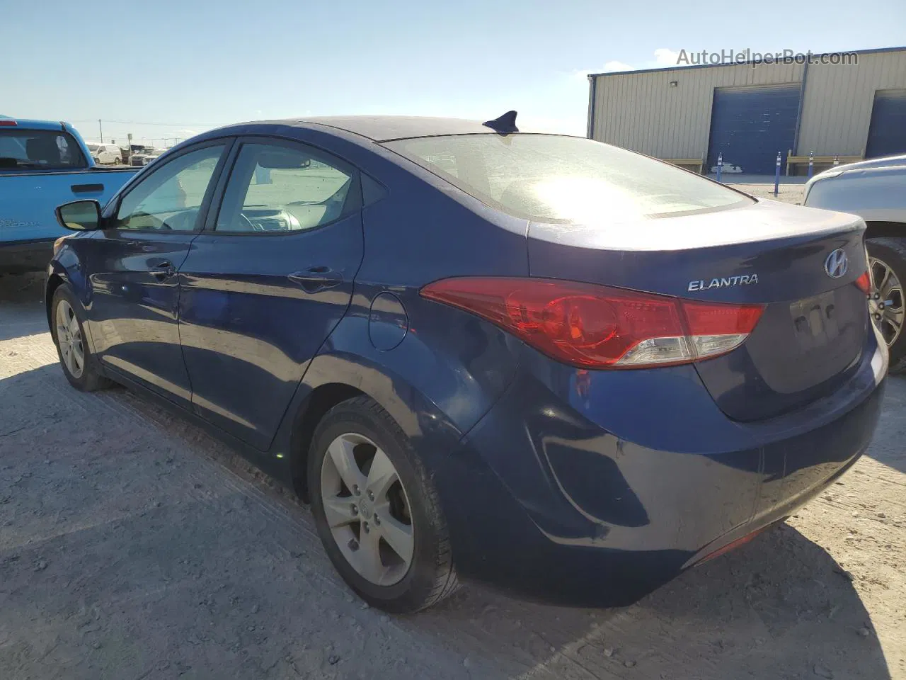 2013 Hyundai Elantra Gls Blue vin: KMHDH4AE1DU875058