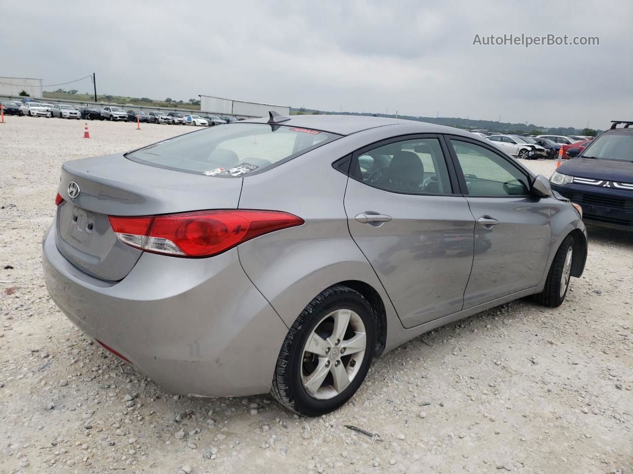 2013 Hyundai Elantra Gls Серый vin: KMHDH4AE1DU897495