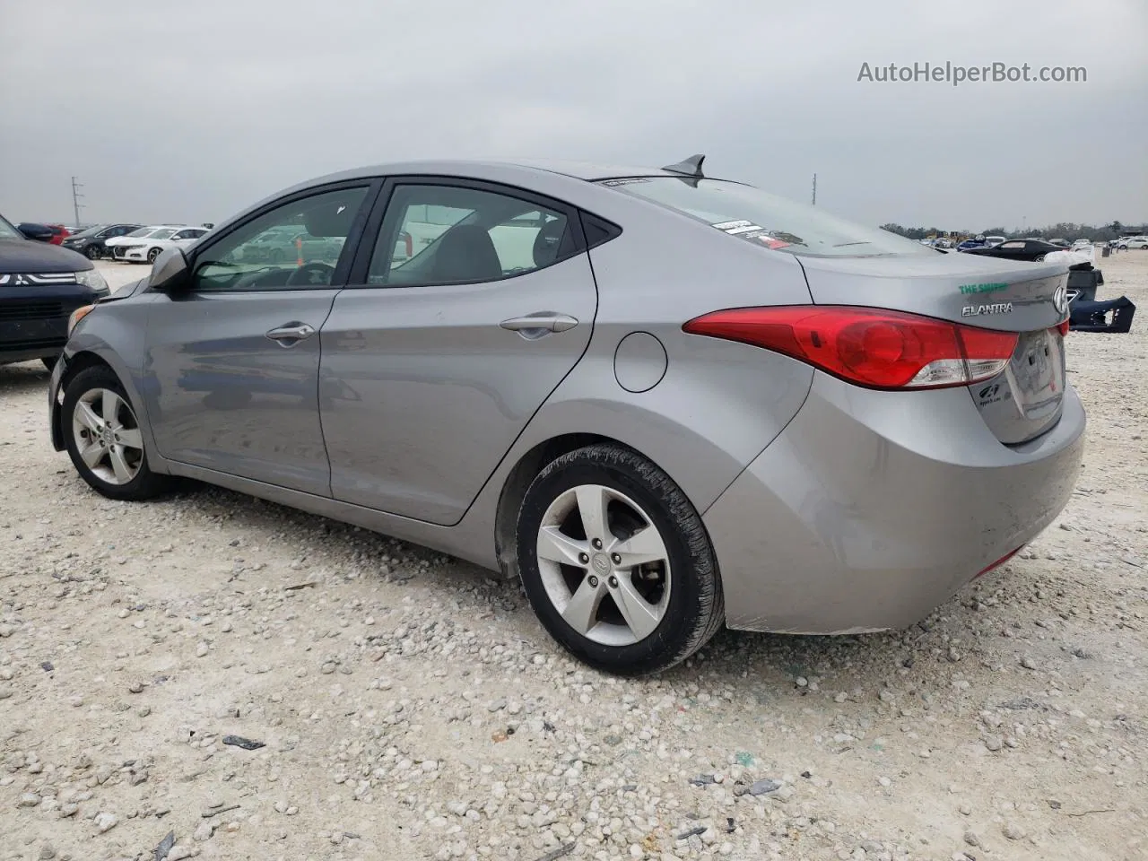 2013 Hyundai Elantra Gls Gray vin: KMHDH4AE1DU897495