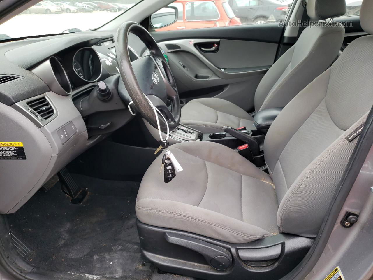 2013 Hyundai Elantra Gls Серый vin: KMHDH4AE1DU897495