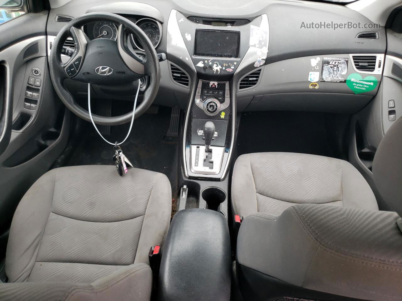 2013 Hyundai Elantra Gls Серый vin: KMHDH4AE1DU897495