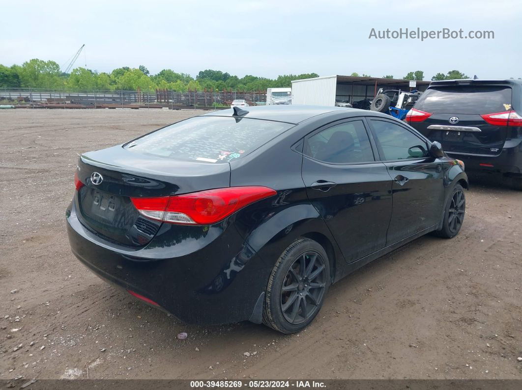 2013 Hyundai Elantra Gls Black vin: KMHDH4AE1DU961003