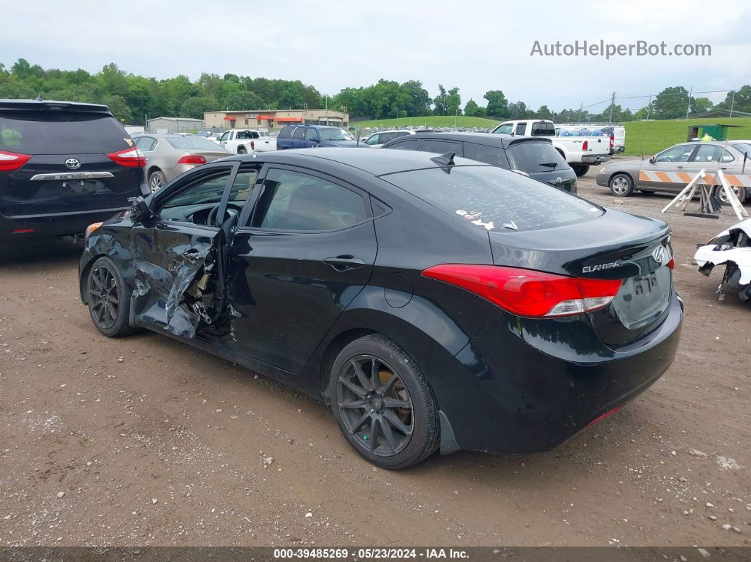 2013 Hyundai Elantra Gls Black vin: KMHDH4AE1DU961003