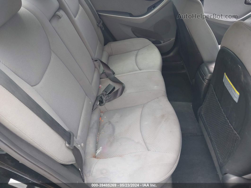 2013 Hyundai Elantra Gls Black vin: KMHDH4AE1DU961003