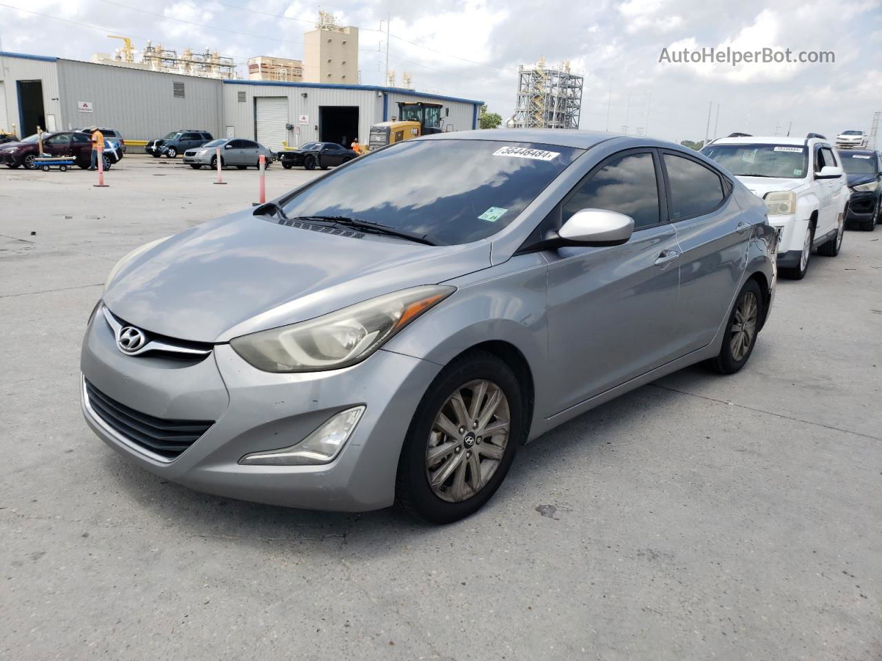 2014 Hyundai Elantra Se Gray vin: KMHDH4AE1EU024394