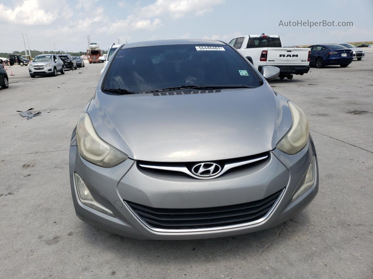 2014 Hyundai Elantra Se Gray vin: KMHDH4AE1EU024394