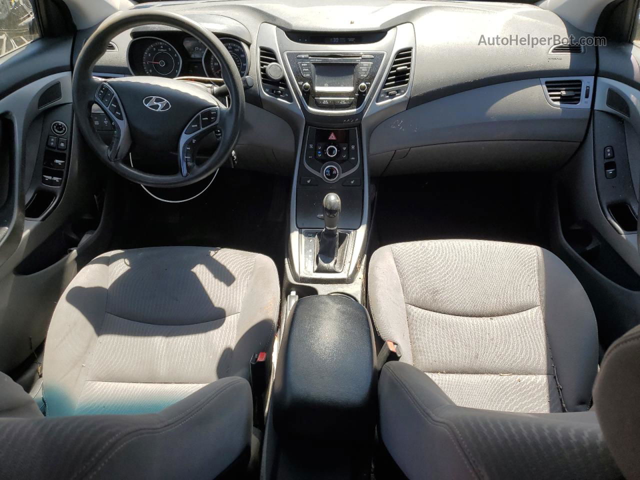 2014 Hyundai Elantra Se Черный vin: KMHDH4AE1EU082750