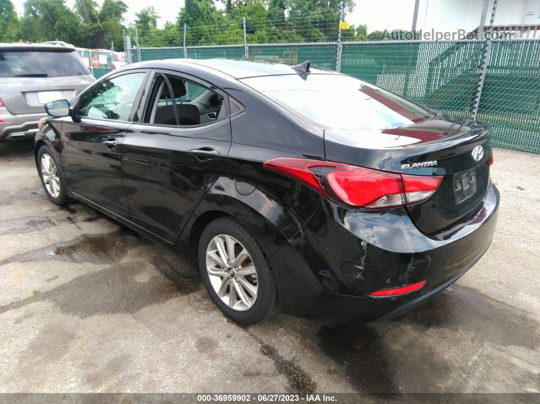 2014 Hyundai Elantra Se Black vin: KMHDH4AE1EU104942