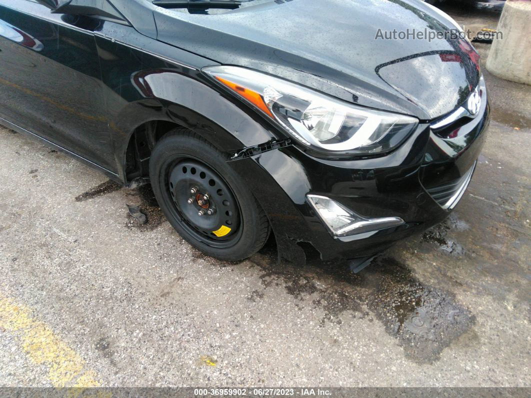 2014 Hyundai Elantra Se Черный vin: KMHDH4AE1EU104942