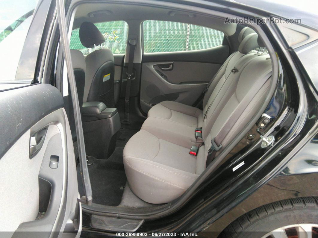 2014 Hyundai Elantra Se Черный vin: KMHDH4AE1EU104942